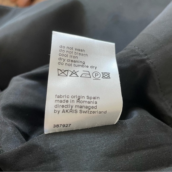 AKRIS PUNTO Black Gray Wool Tweed Mixed Media Knee-Length A-Line Dress EUC US 6 - Picture 10 of 12